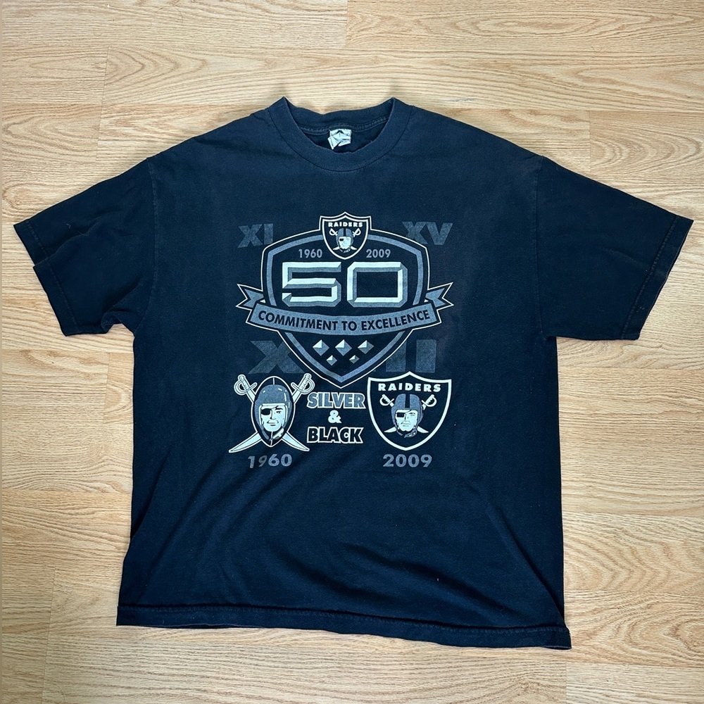 Oakland Raiders 50 Commitment to Excellence - XL - Black